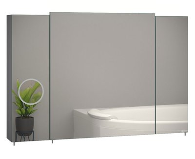 Дзеркало для ванної кімнати Sanwerk Everest Zoom 100x65см (MV0000784) зі збільшуючим склом 213584 фото