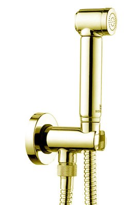Гігієнічний душовий набір Bossini Alexa-Brass C69004B00021015 (золото) 94538 фото
