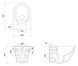 Унітаз підвісний Cersanit Larga Ew Clean On (B331) S701-472 з сидінням Slim Soft Close (дюропласт) 695194 фото 2