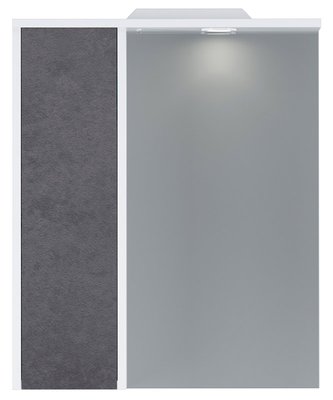 Дзеркало для ванної кімнати AM.PM Gem S 60 (M91MPL0601BF38) білий/базальт ліве 534838 фото