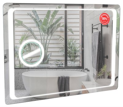 Дзеркало для ванної кімнати Аква Родос Омега Люкс 100 (АР000018504) зі збільшуючим склом и підсвічуванням 420105 фото