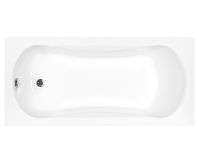 Ванна акрилова Besco Aria Plus 160x70 (WAA-160-PU) без ніжок і ручок з отворами під ручки 371262 фото
