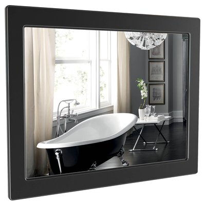 Дзеркало для ванної кімнати Аква Родос Беатріче 100 чорне (АР000000922) патина хром 268568 фото