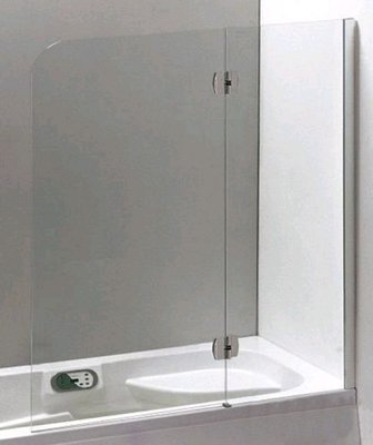 Шторка для ванни Eger 599-120CH/R хромований профіль/скло прозоре (права) 152979 фото