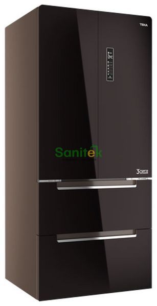 Холодильник отдельностоящий Teka RFD 77820 GBK (113430004) чёрное стекло 516013 фото