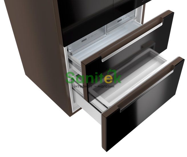 Холодильник окремостоячий Teka RFD 77820 GBK (113430004) чорне скло 516013 фото