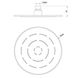 Верхній душ Jaquar Maze OHS-CHR-1613 (Ф200 мм) хром 239927 фото 3