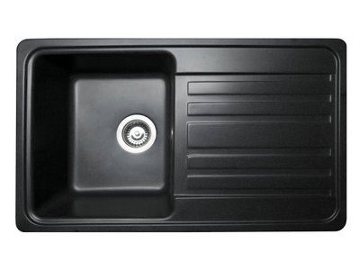 Гранітна мийка Miraggio Versal (0000058) black/чорна 502508 фото