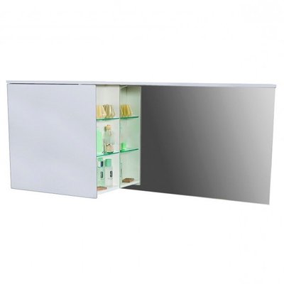 Зеркало для ванной комнаты Fancy Marble (Буль-Буль) Vivara 1500 (белое) правое 370046 фото