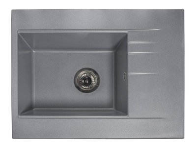 Гранітна мийка Miraggio Bodrum 650 (0000008) gray/сіра 502515 фото