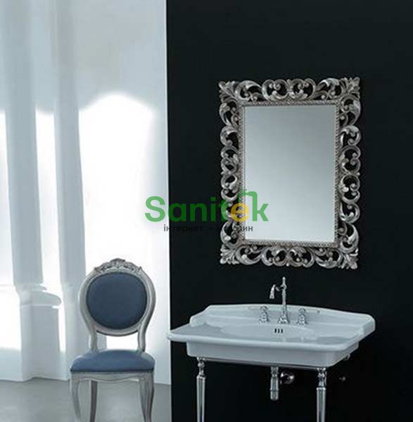 Дзеркало для ванної кімнати ArtCeram Barocca 73х93 см ACS001 51 (античне срібло) 221823 фото