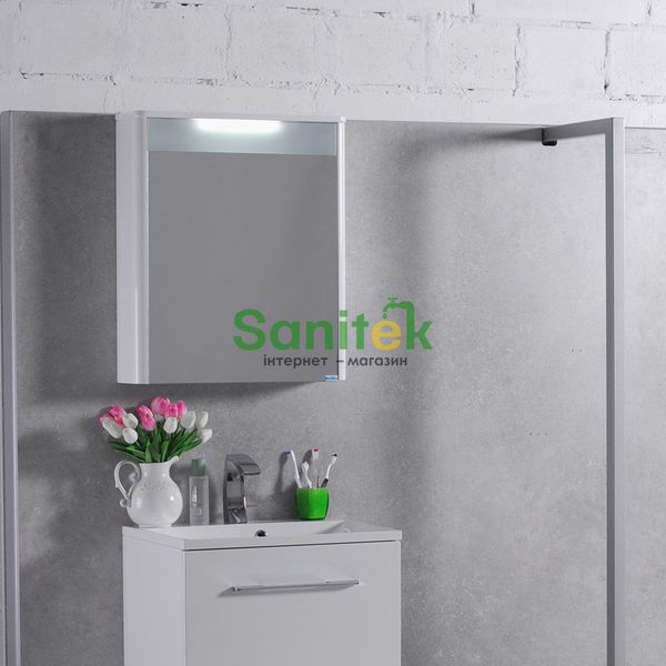 Дзеркало для ванної кімнати Fancy Marble (Буль-Буль) MC-Santorini 600 (біле) 128813 фото