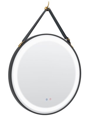 Зеркало для ванной комнаты Volle 60 (16-25-600B) с подсветкой сенсорное включение и подогревом (черный) 494249 фото