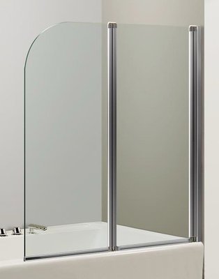 Шторка для ванни Eger 599-121CH хромований профіль/скло прозоре 126546 фото