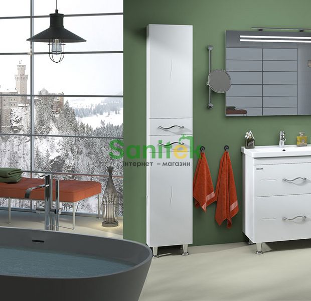 Пенал для ванної кімнати Sanwerk Mindal MV0000432 (білий) лівий 153588 фото