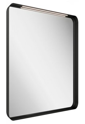 Дзеркало для ванної кімнати Ravak Strip I 500x700 (X000001569) черное с LED подсветкой 667900 фото