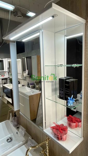 Дзеркало для ванної кімнати Fancy Marble (Буль-Буль) MC-8 (ШЗ-8) біле 128820 фото