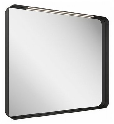 Дзеркало для ванної кімнати Ravak Strip I 800x700 (X000001571) черное с LED подсветкой 667904 фото