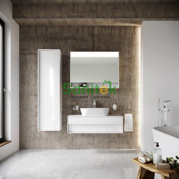 Дзеркало для ванної кімнати Ravak Step 1000x740 (X000001421) белое с LED подсветкой 435714 фото