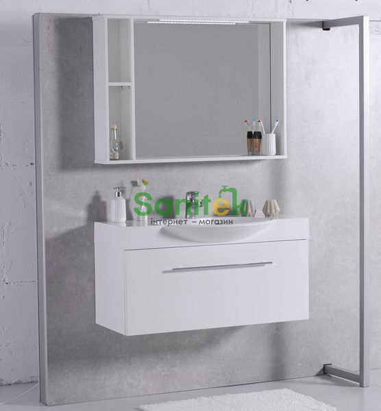 Дзеркало для ванної кімнати Fancy Marble (Буль-Буль) MC-980 (ШЗ-980) біле 128822 фото