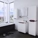 Пенал для ванної кімнати Sanwerk Simpli MV0000736 (білий/венге) правий 159773 фото 2