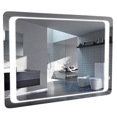 Зеркало для ванной комнаты Аква Родос Омега 100 (АР000001225) с подсветкой 137428 фото
